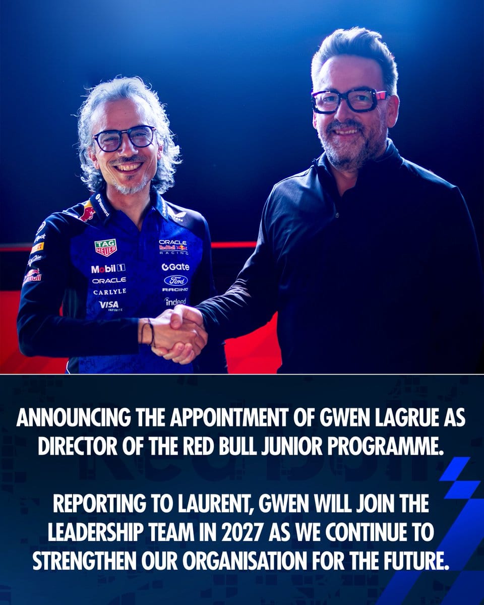 Red Bull Taps Gwen Lagrue for Junior Programme Leadership in 2027