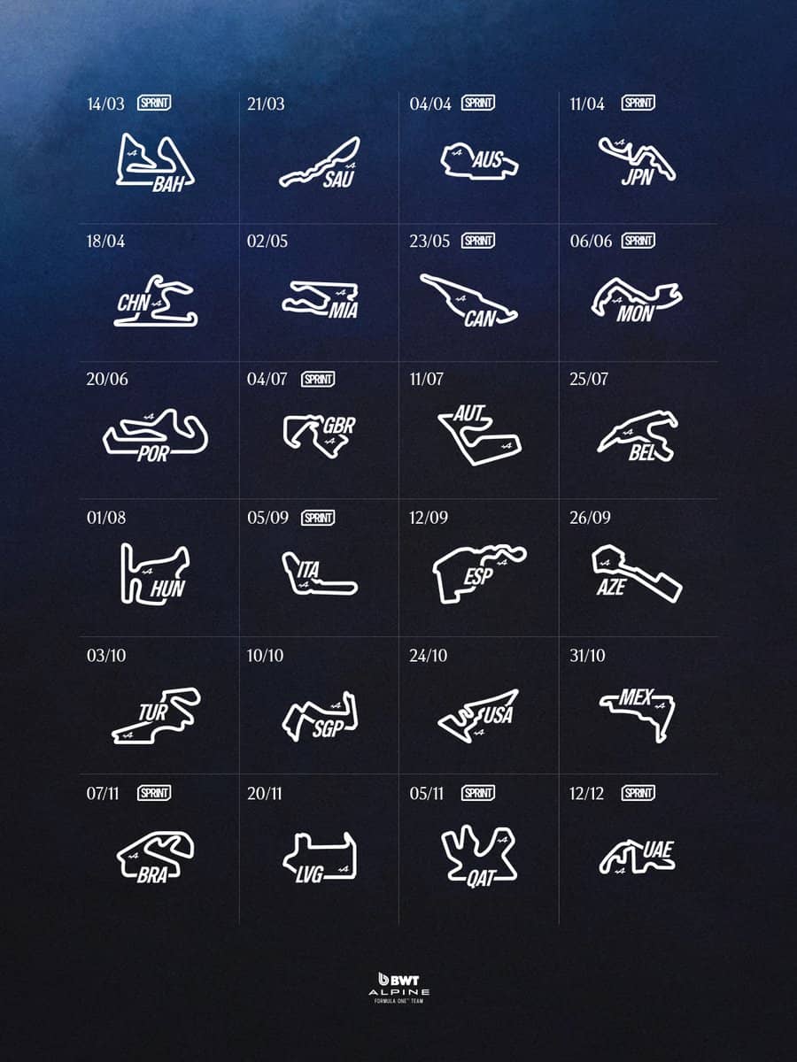 A Glimpse at the 2027 Formula 1 Calendar