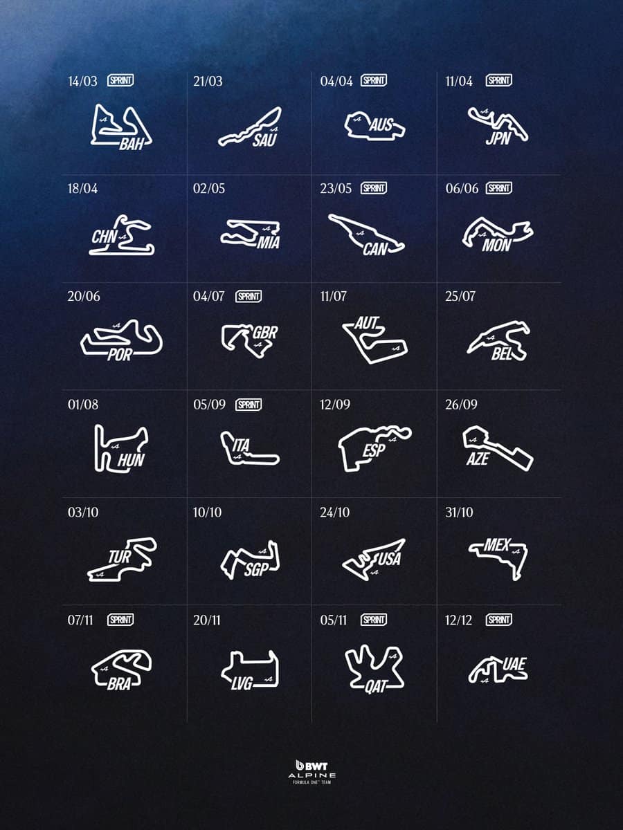 A Glimpse at the 2027 Formula 1 Calendar